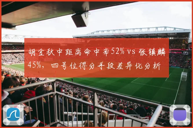 胡金秋中距离命中率52% vs 张镇麟45%,四号位得分手段差异化分析